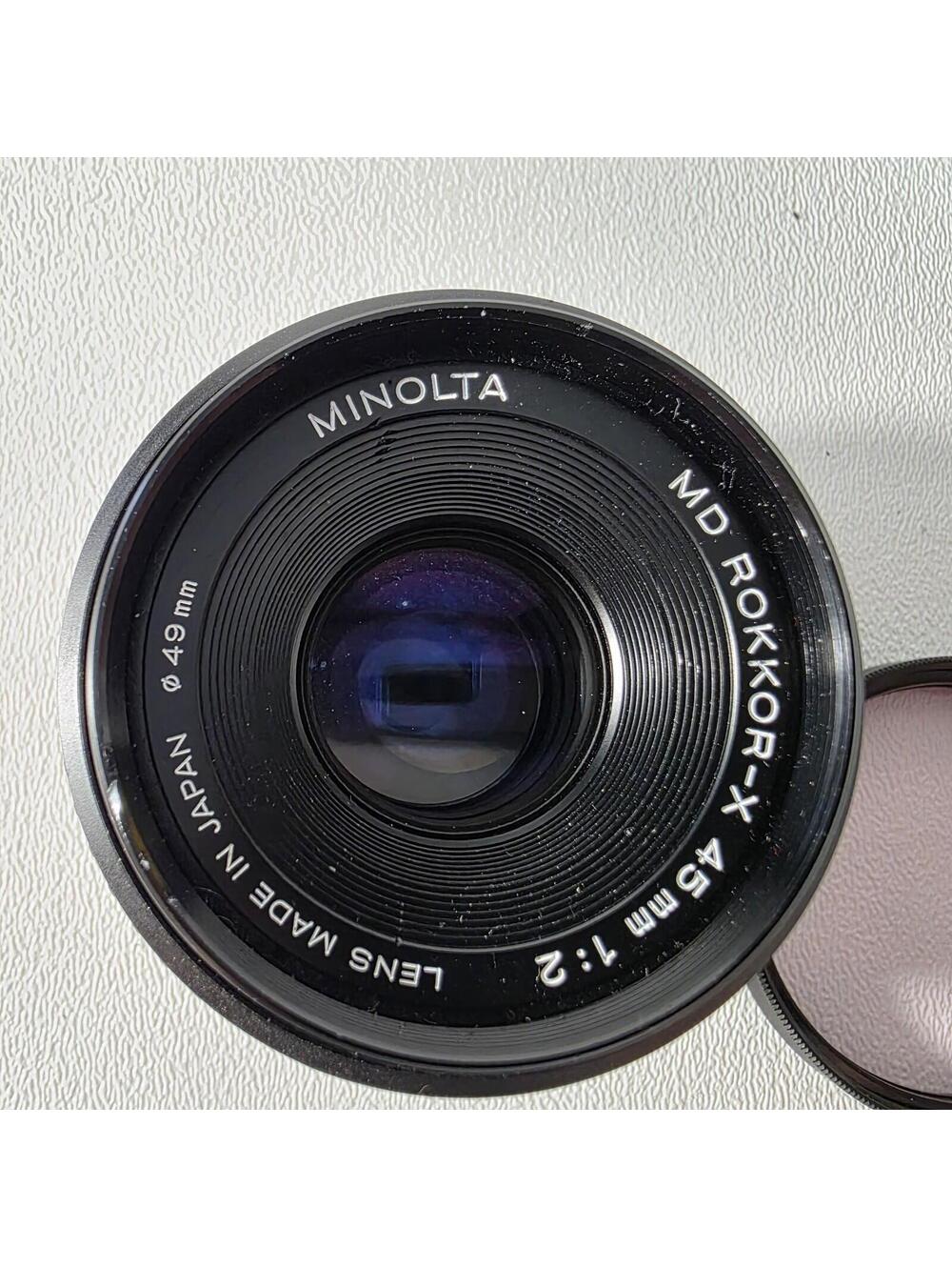 Minolta MD Rokkor-X 45mm  Manual Focus Standard Normal Film Camera Lens